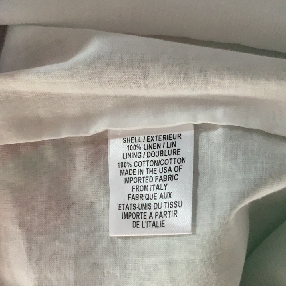 Milly Linen V-Neck Lace-up Back Dress - Picture 7 of 8